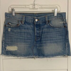 Levi’s 501 Denim Distressed Mini Skirt SZ 31/32